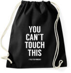 printfashion You can't touch this - Sportzsák, Tornazsák - Fekete (244939)