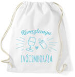 printfashion Keresztanyu ivócimborája - Sportzsák, Tornazsák - Fehér (7112085)