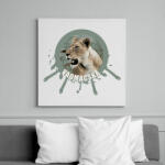 printfashion VADMACSKA - Vászonkép - Fehér (6629363)