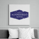 printfashion Autószerelő mester - Vászonkép - Fehér (6641219)