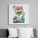 printfashion Kalifornia - Vászonkép - Fehér (6620023)