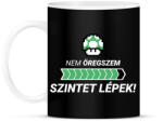 printfashion Nem öregszem! Szintet lépek! - Bögre - Fekete (11451586)