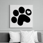 printfashion Mancsimádat - Vászonkép - Fehér (6621087)