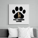 printfashion Fox Terrier Lover - Vászonkép - Fehér (14086855)