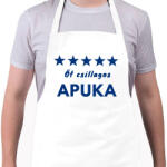 printfashion 5 CSILLAGOS APAUKA - Kötény - Fehér (4906678)