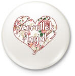 printfashion Szeretlek Anya! - Kitűző, hűtőmágnes - Fehér (3079938)