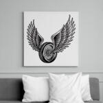 printfashion Motor kerék - Vászonkép - Fehér (13769523)