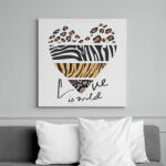 printfashion Vad szerelem - Vászonkép - Fehér (6636225)