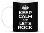 printfashion LET'S ROCK - Bögre - Fekete (10840681)