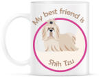 printfashion My best friend - Shih Tzu - Bögre - Fehér (6299113)