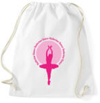 printfashion Ballerina Dance - Sportzsák, Tornazsák - Fehér (7165864)