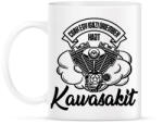 printfashion Csak egy igazi úriember hajt Kawasakit - Bögre - Fehér (4337173)