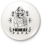 printfashion Méhész papa - Kitűző, hűtőmágnes - Fehér (13166862)