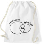 printfashion Menő végzős fekete - Sportzsák, Tornazsák - Fehér (5234601)
