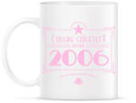 printfashion csillag-2006-pink - Bögre - Fehér (790852)