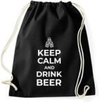 printfashion DRINK BEER - Sportzsák, Tornazsák - Fekete (10351706)