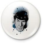 printfashion Star Trek - Spock - Kitűző, hűtőmágnes - Fehér (3087478)