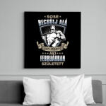 printfashion Sose becsülj alá, februárban születtem - Vászonkép - Fekete (6655133)