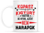 printfashion Kopasz és kigyúrt vagyok - Bögre - Fehér (8259258)