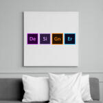 printfashion Designer / Grafikus - Vászonkép - Fehér (6637700)