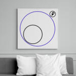 printfashion PUBG körön kívül - Vászonkép - Fehér (6623562)