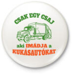 printfashion Csak egy csaj - Kitűző, hűtőmágnes - Fehér (16171547)