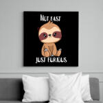 printfashion Not fast just furious - Vászonkép - Fekete (14550062)