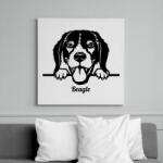 printfashion Beagle - Vászonkép - Fehér (6637270)
