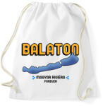 printfashion BALATON magyar riviéra - Sportzsák, Tornazsák - Fehér (9973488)