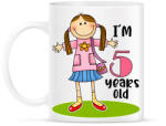 printfashion 5 years old" for girl - Bögre - Fehér (13462618)