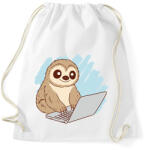 printfashion Lajhár laptoppal - Sportzsák, Tornazsák - Fehér (14270807)