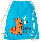 printfashion Coffee Lover - Sportzsák, Tornazsák - Surf blue (2253826)