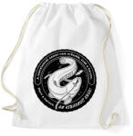 printfashion Harcsa Horgász - Sportzsák, Tornazsák - Fehér (5794945)