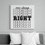 printfashion Mrs always right páros 1 - Vászonkép - Fehér (6639927)