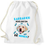 printfashion Labrador nélkül lehet élni, de minek? - Sportzsák, Tornazsák - Fehér (6928076)