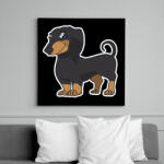 printfashion Tacsi - Vászonkép - Fekete (15606866)