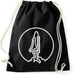 printfashion Űrhajó - Sportzsák, Tornazsák - Fekete (16754736)