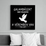 printfashion A galambászat a véremben van - Vászonkép - Fekete (6656972)