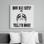 printfashion Mennyi széria? Ameddig nem végzek. - Vászonkép - Fehér (6625831)