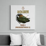 printfashion SOLDIER-TIGER1 - Vászonkép - Fehér (6629862)