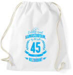printfashion kamasz-45-cyan - Sportzsák, Tornazsák - Fehér (602783)