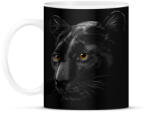 printfashion Fekete párduc portré - Bögre - Fekete (4989943)