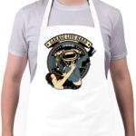 printfashion Motoros gyorsgarázs - Kötény - Fehér (4900345)