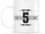 printfashion b-day-05-dark-lightgrey - Bögre - Fehér (790506)