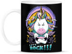 printfashion Rokker unikornis - Bögre - Fekete (3623874)