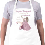 printfashion Az igazi királynők júniusban születnek - Kötény - Fehér (7572297)