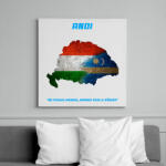 printfashion magyar székely mintázat névre szóló - Vászonkép - Fehér (12743479)