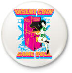 printfashion Játék vége - Kitűző, hűtőmágnes - Fehér (3074407)