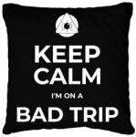 printfashion BAD TRIP - Párnahuzat, Díszpárnahuzat - Fekete (9970397)