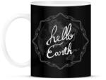 printfashion HELLO FÖLD - Bögre - Fekete (793422)